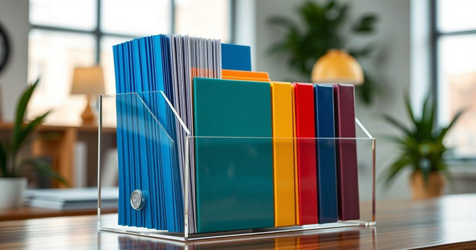 Porta Folder Acrílico é a Solução Ideal para Organizar e Exibir Seus Materiais
