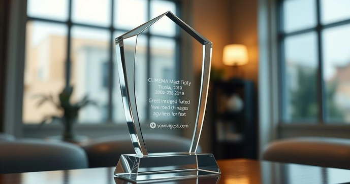 Troféu Acrílico Personalizado Preço Acessível Troféu Acrílico Personalizado Preço Acessível
