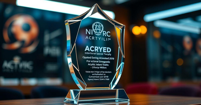 Troféu Acrílico Personalizado para Honrar Conquistas Troféu Acrílico Personalizado para Honrar Conquistas