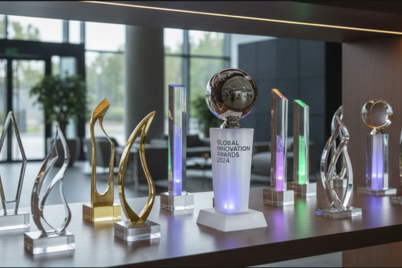 Descubra a Sofisticação dos Troféus em Acrílico Elegantes