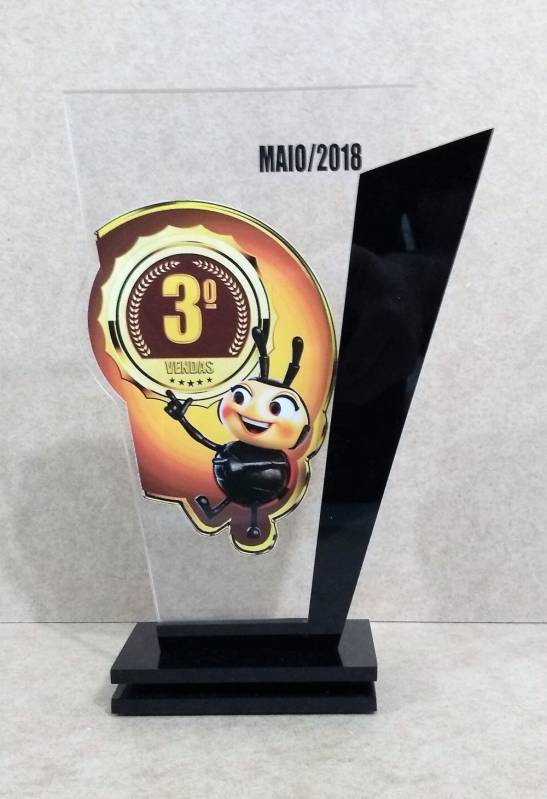 Onde Encontro Troféu Acrílico Personalizado Lapa - Troféu Kart Acrílico