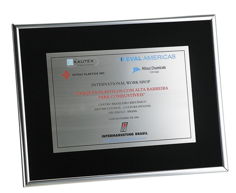 Placa de Homenagem de Acrílico Loja de no Alto de Pinheiros - Troféu Personalizado de Acrílico