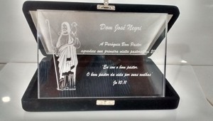Placa de Homenagem de Acrílico Preço em São Domingos - Troféu Lapidado em Acrílico