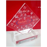 troféu placa homenagem Cachoeirinha