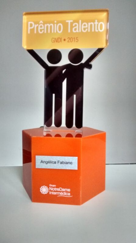 Troféu em Acrílico na Vila Leopoldina - Troféu de Acrílico Personalizado