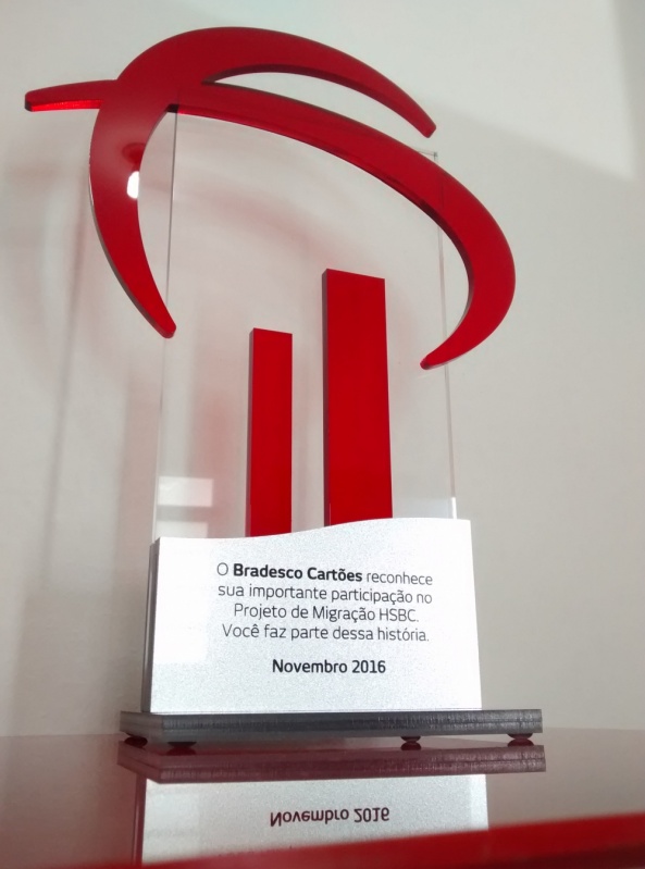 Troféu para Prêmio em Acrílico Preço em Perus - Troféu Corporativo de Acrílico sob Medida